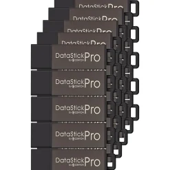Centon DataStick Pro USB 2.0 Flash Drives, 4GB, Pro Gray, Pack Of 25 Flash Drives, S1-U2P1-4G25PK