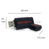 Centon DataStick Pro USB 2.0 Flash Drives, 2GB, Sport Black, Pack Of 10 Flash Drives, DSW2GB10PK