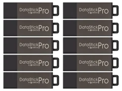 Centon DataStick Pro USB Flash Drives, USB 2.0, 4GB, Gray, Pack Of 50, S1-U2P1-4G50PK