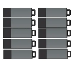 Centon DataStick Pro USB 2.0 Flash Drives, 2GB, Pro Gray, Pack Of 25 Flash Drives, S1-U2P1-2G25PK