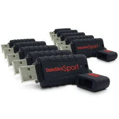 Centon DataStick Pro USB 2.0 Flash Drives, 8GB, Sport Black, Pack Of 10 Flash Drives, DSW8GB10PK