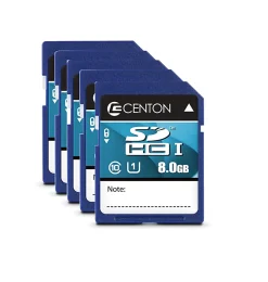Centon Secure Digital™ Memory Cards, 8GB, Pack Of 5 Memory Cards, S1-SDHU1-8G-5-B