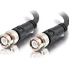 C2G 75ft BNC Cable - BNC Connector to BNC Connector - 75 Ohm - 22 AWG - M/M - BNC Male - BNC Male - 75ft - Black