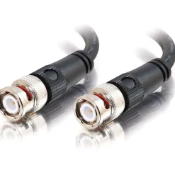 C2G 75ft BNC Cable - BNC Connector to BNC Connector - 75 Ohm - 22 AWG - M/M - BNC Male - BNC Male - 75ft - Black