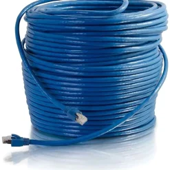C2G 75ft Cat6 Ethernet Cable - Snagless Solid Shielded - Blue - 75 ft Category 6 Network Cable  - 43168