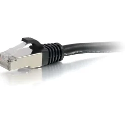 C2G 5ft Cat6 Ethernet Cable - Snagless Shielded (STP) - Black - Category 6 for Network Device - RJ-45 Male - RJ-45 Male - Shielded - 5ft - Black
