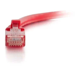 C2G-20ft Cat6 Snagless Unshielded (UTP) Network Patch Cable - Red - Category 6 for Network Device - RJ-45 Male - RJ-45 Male - 20ft - Red