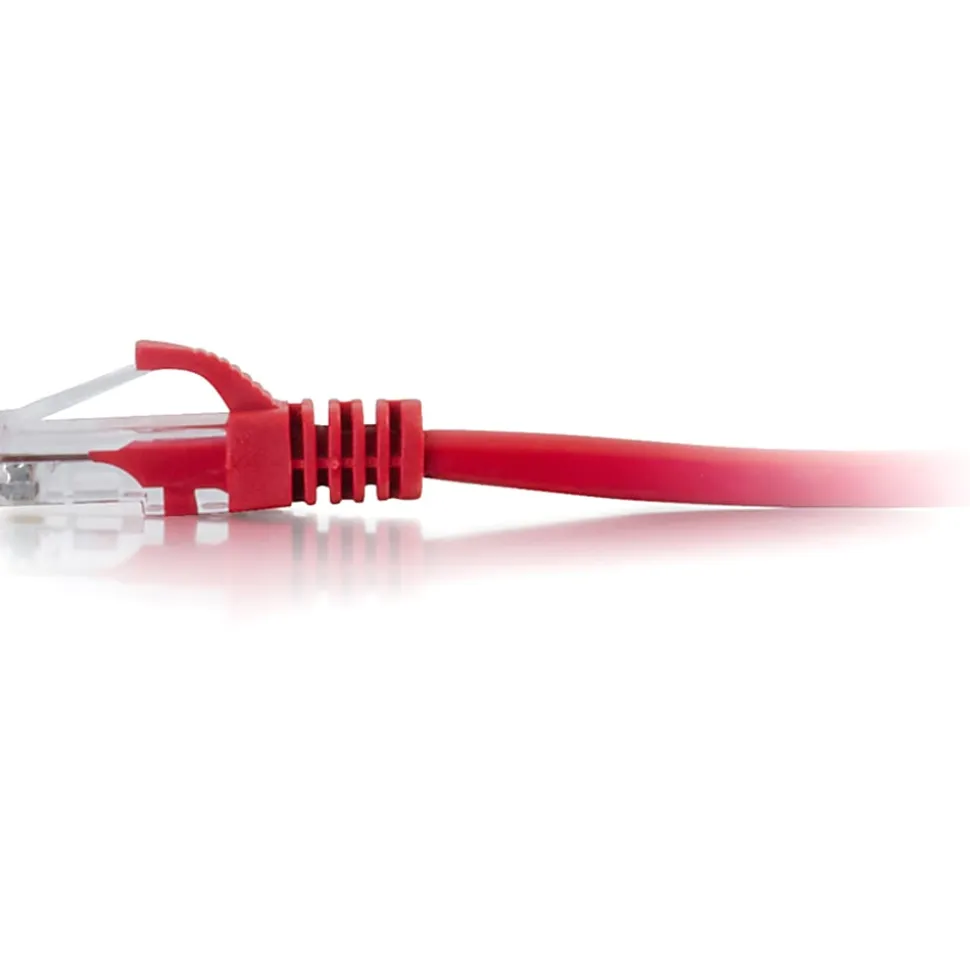 C2G-20ft Cat6 Snagless Unshielded (UTP) Network Patch Cable - Red - Category 6 for Network Device - RJ-45 Male - RJ-45 Male - 20ft - Red
