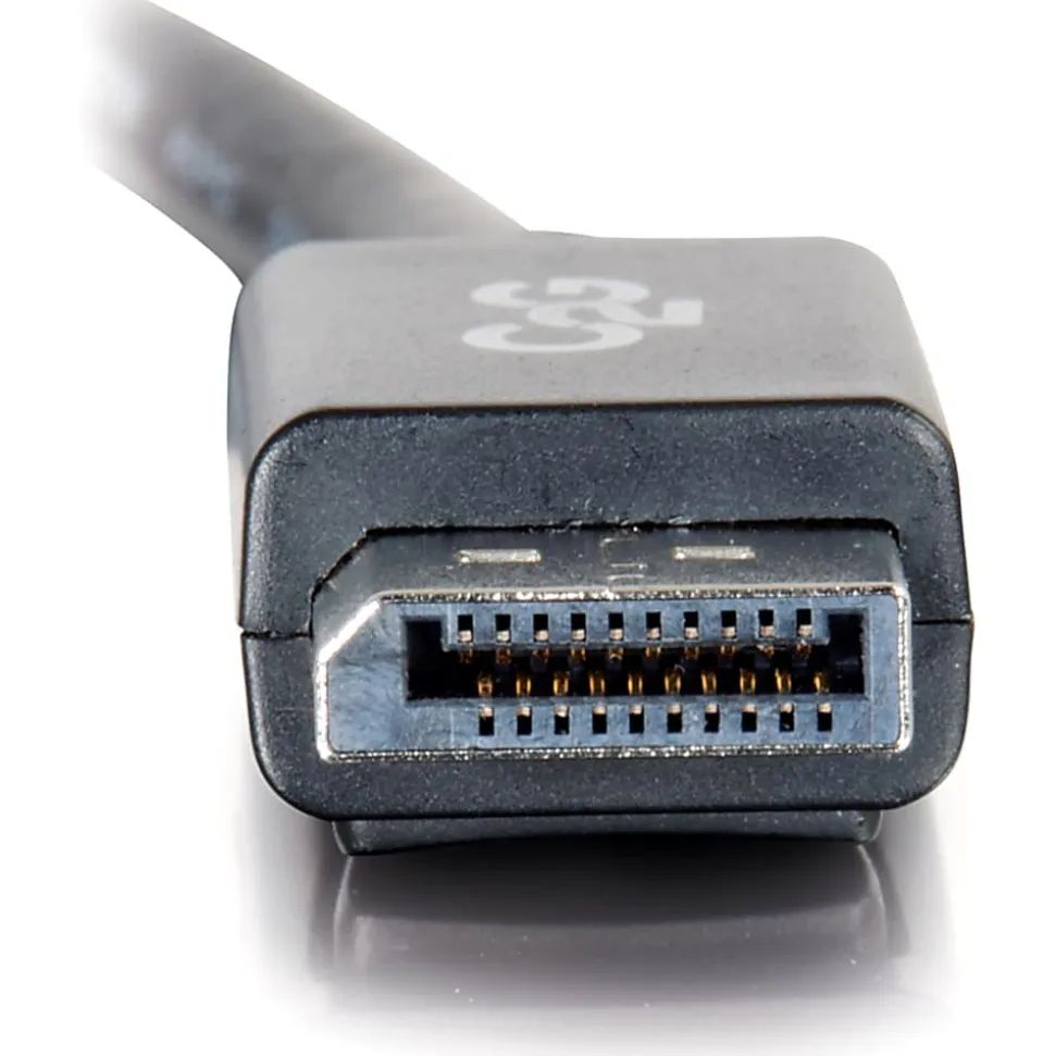 C2G 6ft DisplayPort Cable with Latches, 4K 60Hz, DisplayPort Male to DisplayPort Male, 30V - DisplayPort - 54401