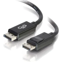 C2G 6ft DisplayPort Cable with Latches, 4K 60Hz, DisplayPort Male to DisplayPort Male, 30V - DisplayPort  - 54401