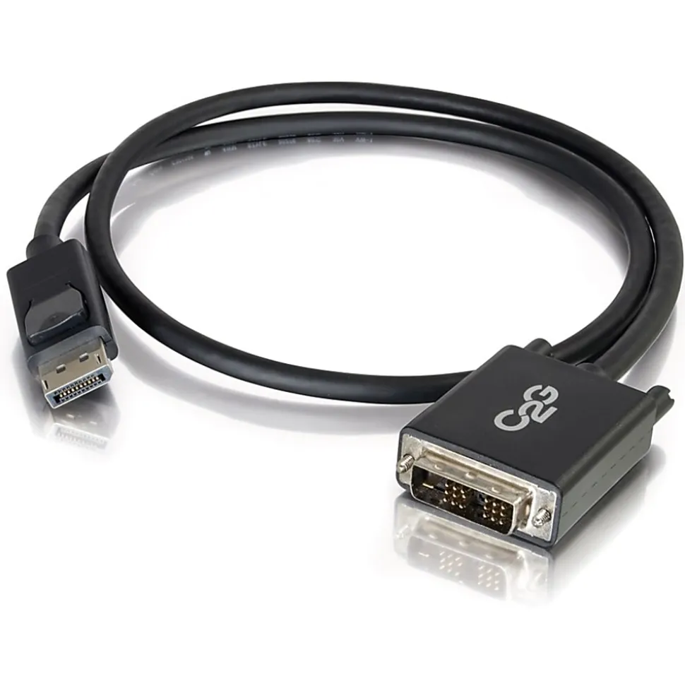C2G 10ft DisplayPort to DVI Adapter Cable - M/M - DisplayPort/DVI-D - 54330