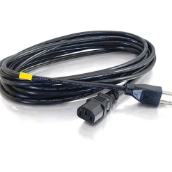 C2G 6ft Power Cord - 18 AWG - NEMA 5-15P to IEC320C13 - Computer Power - Replacement power cord for PC, Monitor, Printer, Scanner, etc.