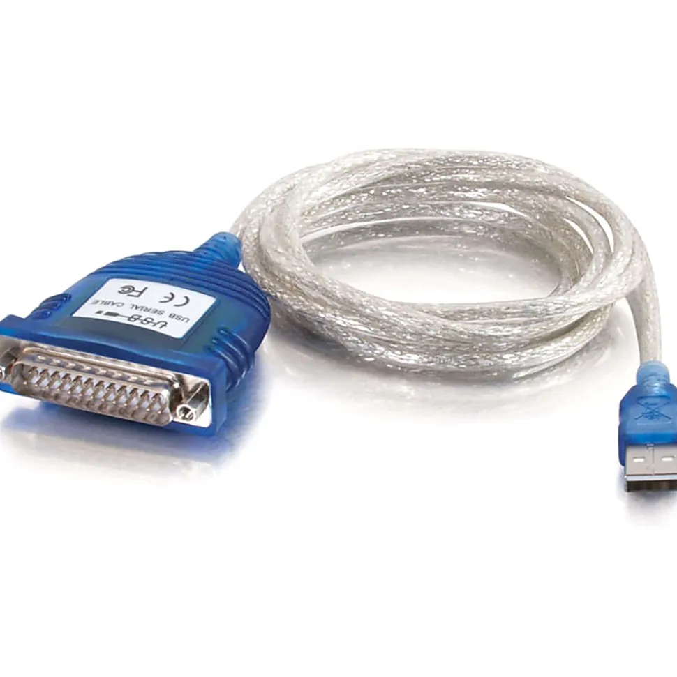 C2G 6ft USB to DB25 Serial RS232 Adapter Cable - Serial/USB - 22429