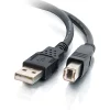 C2G 3m USB Cable - USB A to USB B Cable - M/M - Type A Male USB - Type B Male USB - 10ft - Black