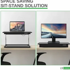 CHANGEdesk Mini black adjustable standing desk converter  - CDMMB