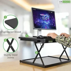 CHANGEdesk Mini black adjustable standing desk converter  - CDMMB