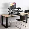 Changedesk Tall Compact Standing Desk Converter Riser For Laptops And Single Monitors, Black