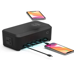 ChargeTech CS9 Desktop Charging Station, Black, CT-300016