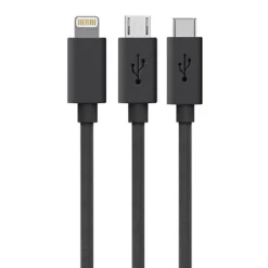 ChargeTech - Power cable - Lightning (M) - 5 V - 2.4 A - 50.8 cm - retractable - for Apple iPad/iPhone/iPod (Lightning)