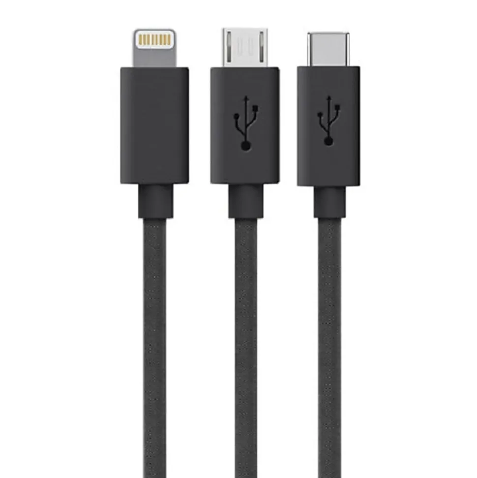 ChargeTech - Power cable - Lightning (M) - 5 V - 2.4 A - 50.8 cm - retractable - for Apple iPad/iPhone/iPod (Lightning)