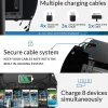 ChargeTech S9 Freestanding Phone Charging Station, Black, CT-300024