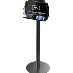 ChargeTech S9 Freestanding Phone Charging Station, Black, CT-300024