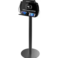 ChargeTech S9 Freestanding Phone Charging Station, Black, CT-300024