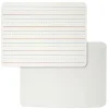 Charles Leonard Dry Erase Board, 2-Sided Lined/Plain, 9" X 12", Pack Of 6