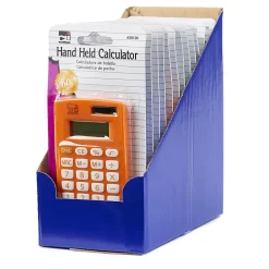 Charles Leonard Handheld 8-Digit Calculators, Assorted Colors, Pack Of 12 Calculators
