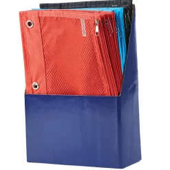 Charles Leonard Pencil Pouches, 10" x 7", Assorted Colors, Pack Of 24 Pouches