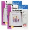 Charles Leonard Top-Loading Sheet Protectors, Non-Glare, 8 1/2" x 11", Clear, 100 Per Pack, 2 Packs