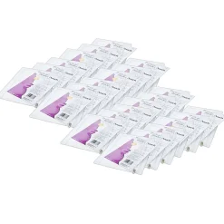 Charles Leonard Vinyl Pencil Pouches With Zip-Lock Closures, 10" x 7", Clear, Pack Of 24 Pouches