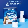Charmin Ultra-Soft 2-Ply Toilet Paper Mega Rolls, 4" x 4", White, 224 Sheets Per Roll, Pack Of 12 Rolls