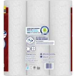Charmin Ultra Strong Toilet Paper Mega Rolls, 4” x 3-15/16”, White, 220 Sheets Per Roll, Pack Of 12 Mega Rolls