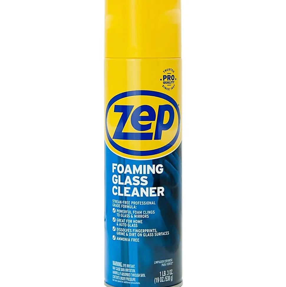 Chase Champion Foam Glass Cleaner Spray, 19 Oz Can, Case Of 12