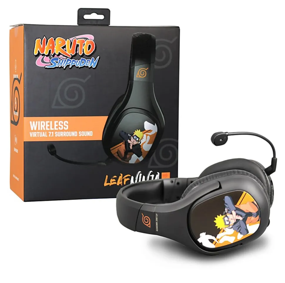 Check Point Naruto Wireless Headset With 7.1 Virtual Surround Sound, Leaf Ninja, NA-HS-1001