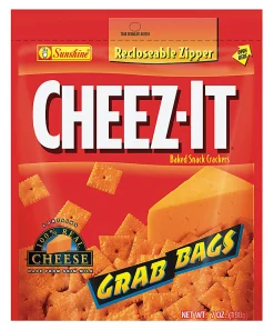 Cheez-It Baked Snack Crackers, Cheddar, 7 Oz Bag