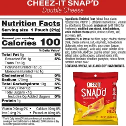 Cheez-It Snack Cracker Variety Pack, Pack Of 45 Bags