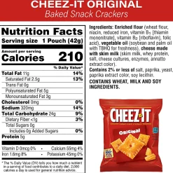 Cheez-It Snack Cracker Variety Pack, Pack Of 45 Bags
