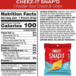 Cheez-It Snack Cracker Variety Pack, Pack Of 45 Bags