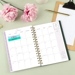 Cherrywood Lane for Mead Cambridge® Academic 2026-2027 Weekly Monthly Planner, Piper Stripe, Small, 5 1/2