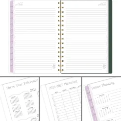 Cherrywood Lane for Mead Cambridge® Academic 2026-2027 Weekly Monthly Planner, Piper Stripe, Small, 5 1/2