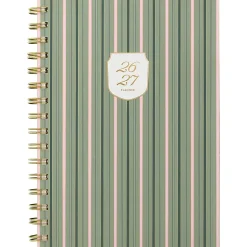 Cherrywood Lane for Mead Cambridge® Academic 2026-2027 Weekly Monthly Planner, Piper Stripe, Small, 5 1/2