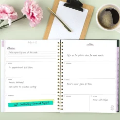 Cherrywood Lane for Mead Cambridge® Academic 2026-2027 Weekly Monthly Planner, Piper Stripe, Large, 8 1/2