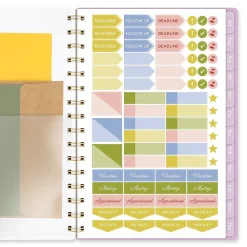 Cherrywood Lane for Mead Cambridge® Academic 2026-2027 Weekly Monthly Planner, Peony Lace, Small, 5 1/2