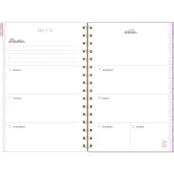 Cherrywood Lane for Mead Cambridge® Academic 2026-2027 Weekly Monthly Planner, Peony Lace, Small, 5 1/2