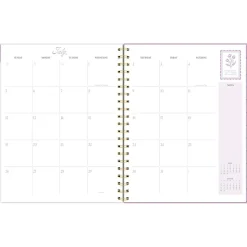 Cherrywood Lane for Mead Cambridge® Academic 2026-2027 Weekly Monthly Planner, Peony Lace, Large, 8 1/2