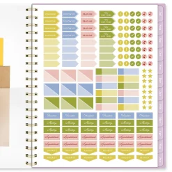 Cherrywood Lane for Mead Cambridge® Academic 2026-2027 Weekly Monthly Planner, Peony Lace, Large, 8 1/2