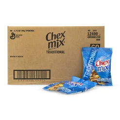 Chex Mix Traditional Snack Mix, 1.75 Oz, Pack Of 60 Bags