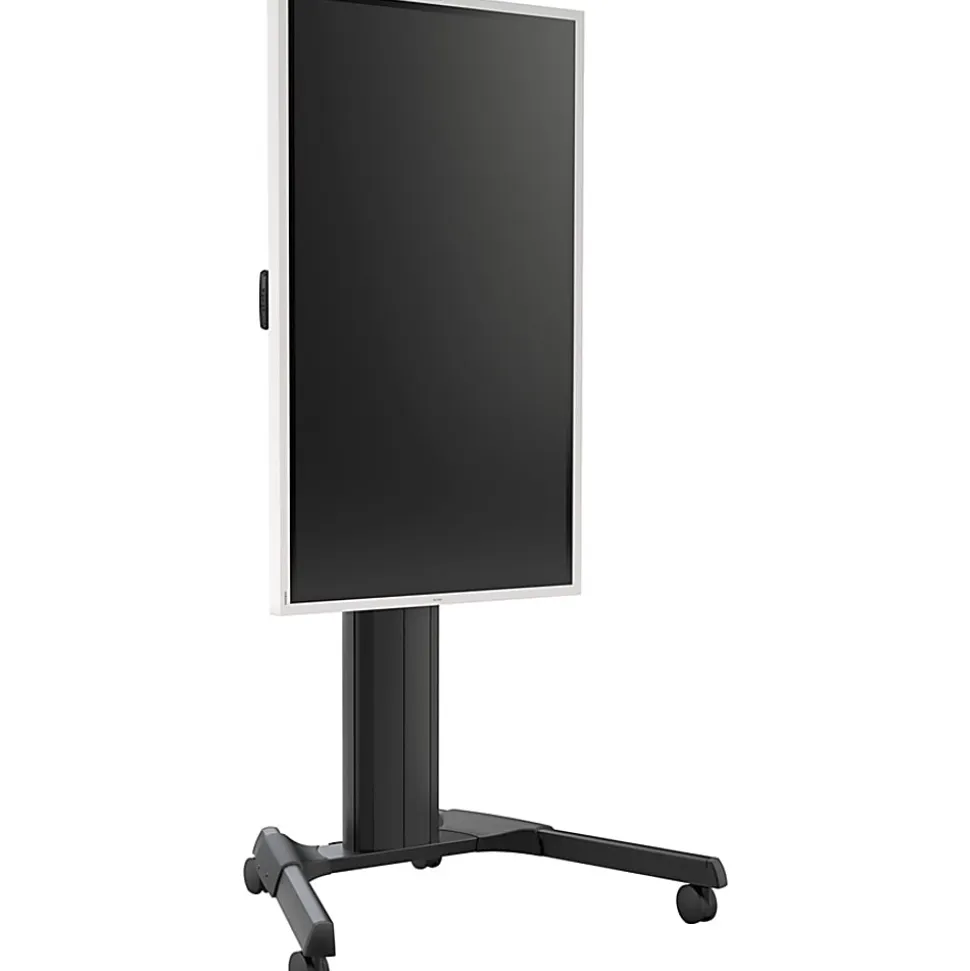 Chief Fusion Adjustable Mobile Display Cart, For Displays 42-86", Black, 47.8"W x 32"D x 77.9"H, Black, For 1 Devices